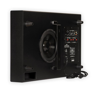 SUB8S Home Theater Powered 8" Slim Subwoofer Down Firing or Wall Mount Sub