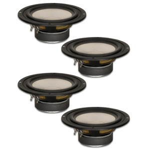 4 Goldwood Sound GW-S525/4 Poly Cone 5.25" Woofers 130 Watts each 4ohm Replacement Speakers