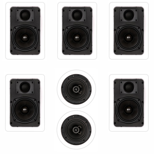 Ts 57 Flush Mount 7 Speaker Set In Wall Ceiling Home Theater