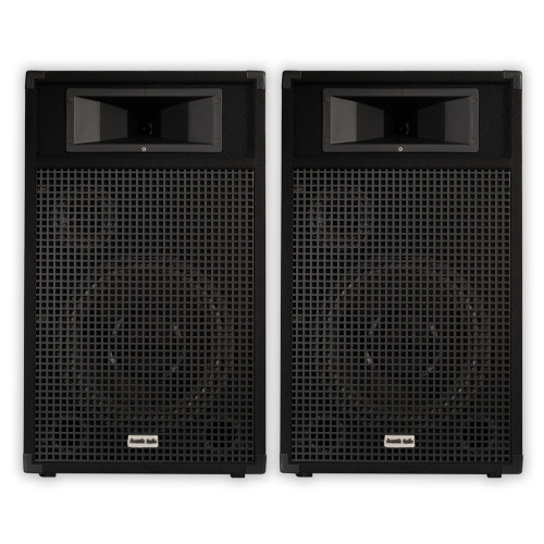 Br12 Passive 12 Speaker Pair 3 Way Dj Pa Karaoke Band Speakers 