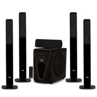 Acoustic Audio Bluetooth Tower 5.1 Home Speaker System with 8" Powered Subwoofer