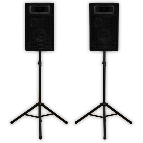 PA-500X Passive 800 Watt 3-Way Speaker Pair DJ PA Speakers and