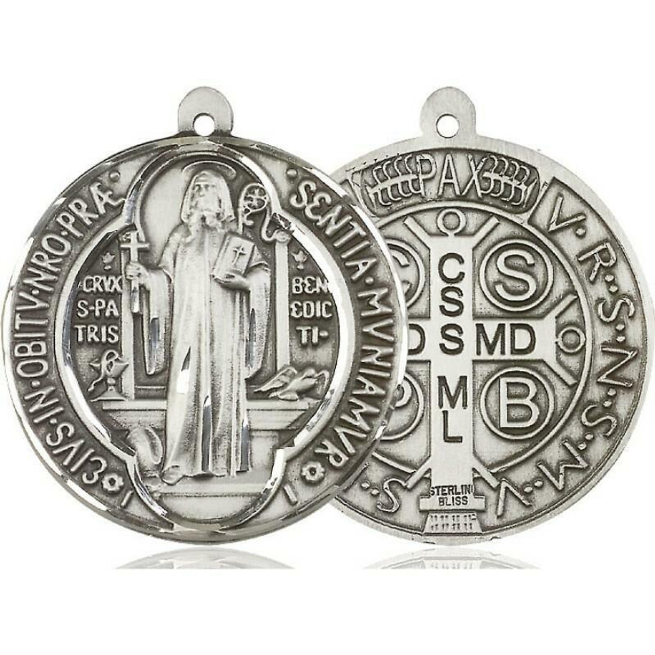 St Benedict medal xl meda Saint Benedict medal, Christian medal gift 3 pcs