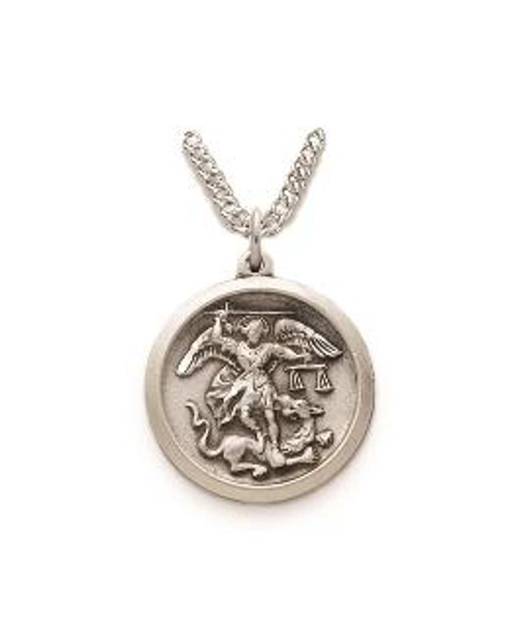 FaithHeart Saint Michael Necklace for Men Women The Archangel Medal  Protection Pendant Jewelry Gold - Walmart.com