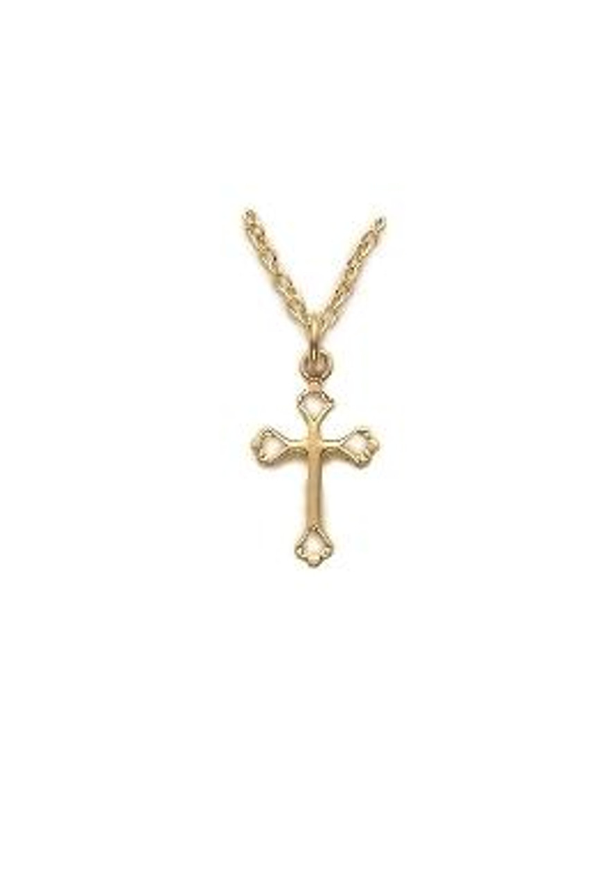 Diamond Cross Pendant Necklace for Women | Sterling SIlver or 14K Gold –  Jewelexcess