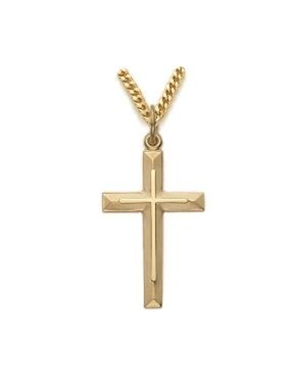 Gold Plated Cross Pendant Necklace Design by DASHIA at Pernia's Pop Up Shop  2024