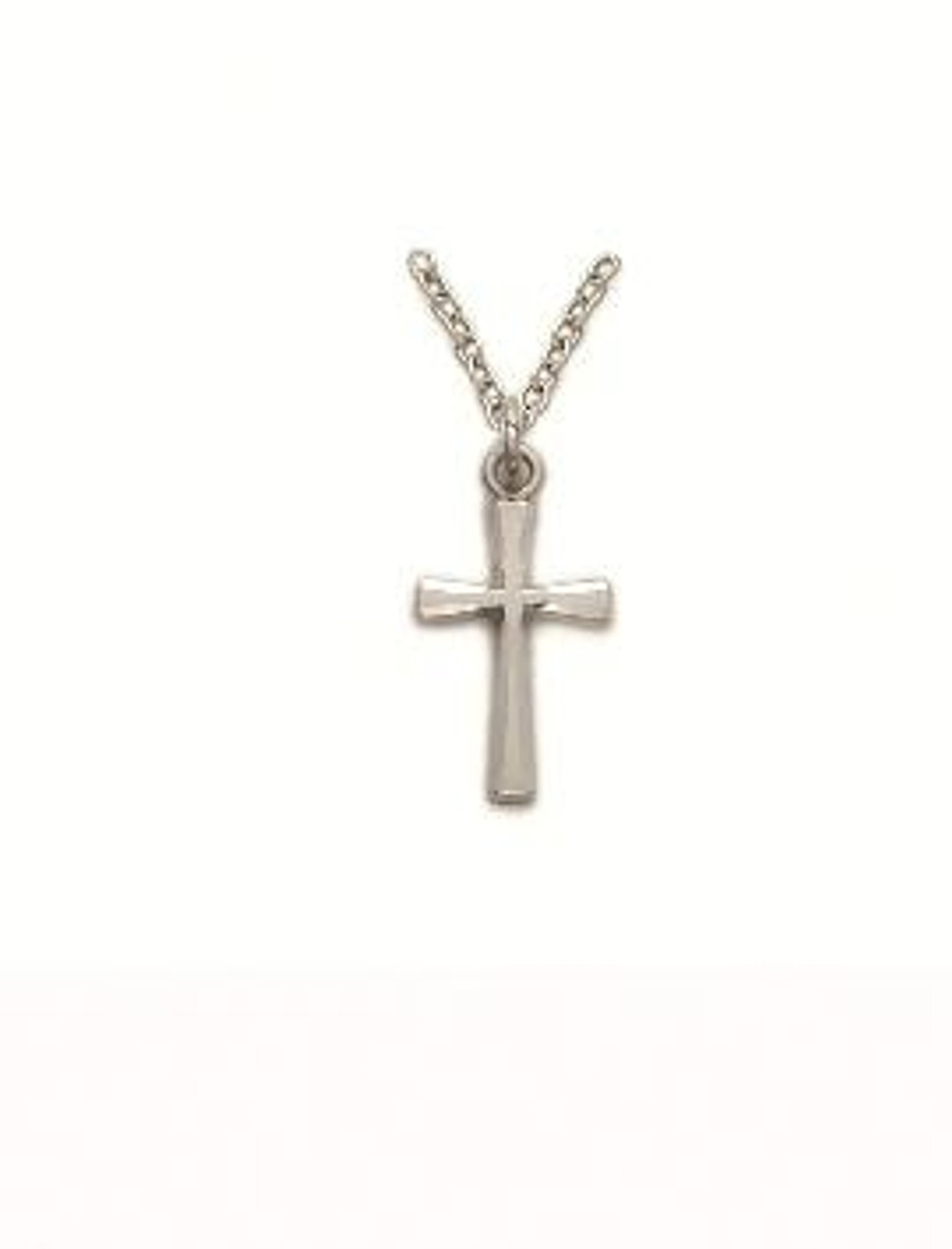 Mini silver store cross necklace