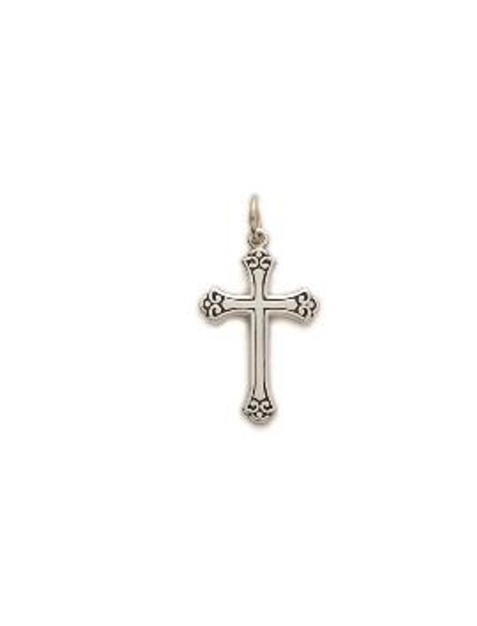 Buy Curved Ornate Lilies Cross, 2in | Gifts Catholic