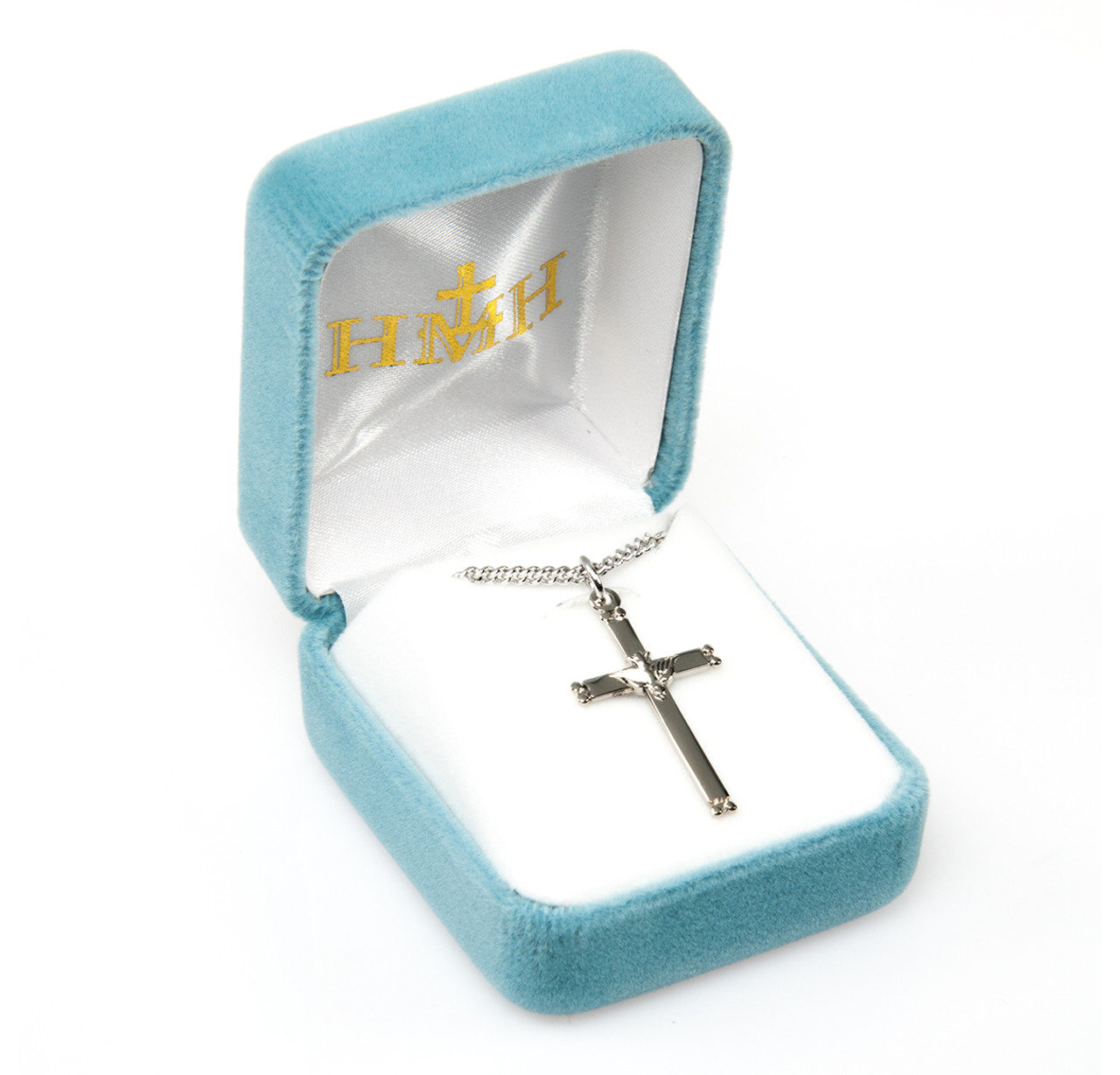 Holy Spirit Dove Cross Necklace - Sterling Silver Pendant On 18