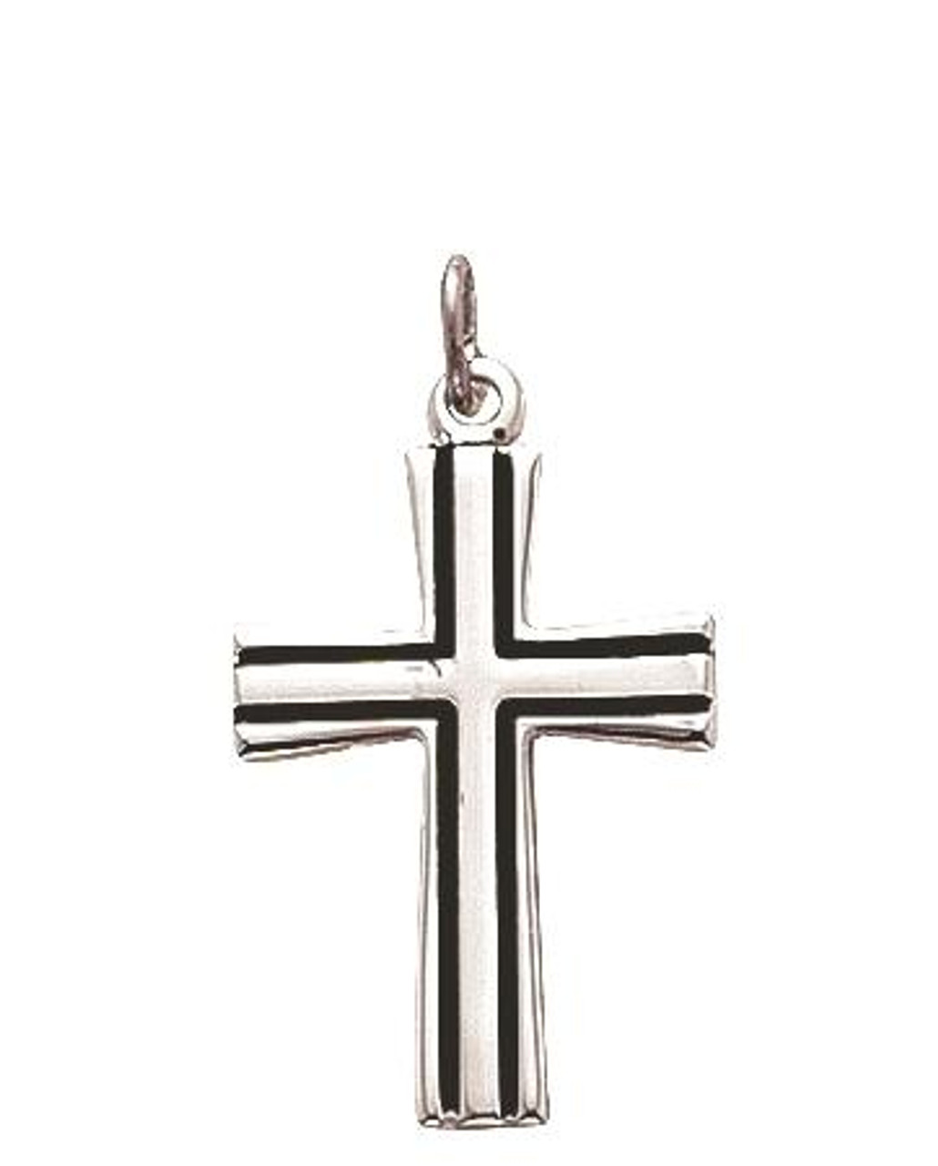 Rounded Cross, Children's Necklace for Boys - 14K Gold