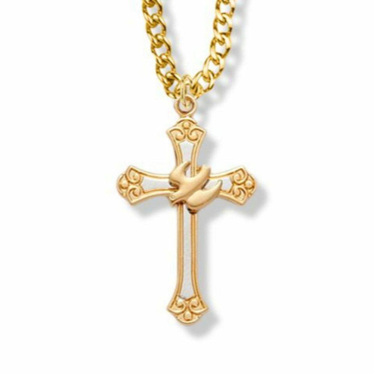 Our Father Prayer Cross Necklace | 18k Gold Filled | Prayer for fathers,  Our father prayer, Dainty elephant necklace