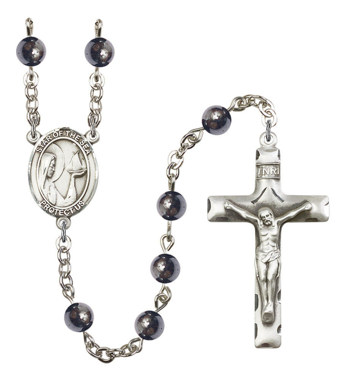 Our Lady Star of The Sea Rosary - 7 Bead Options (8101SS)