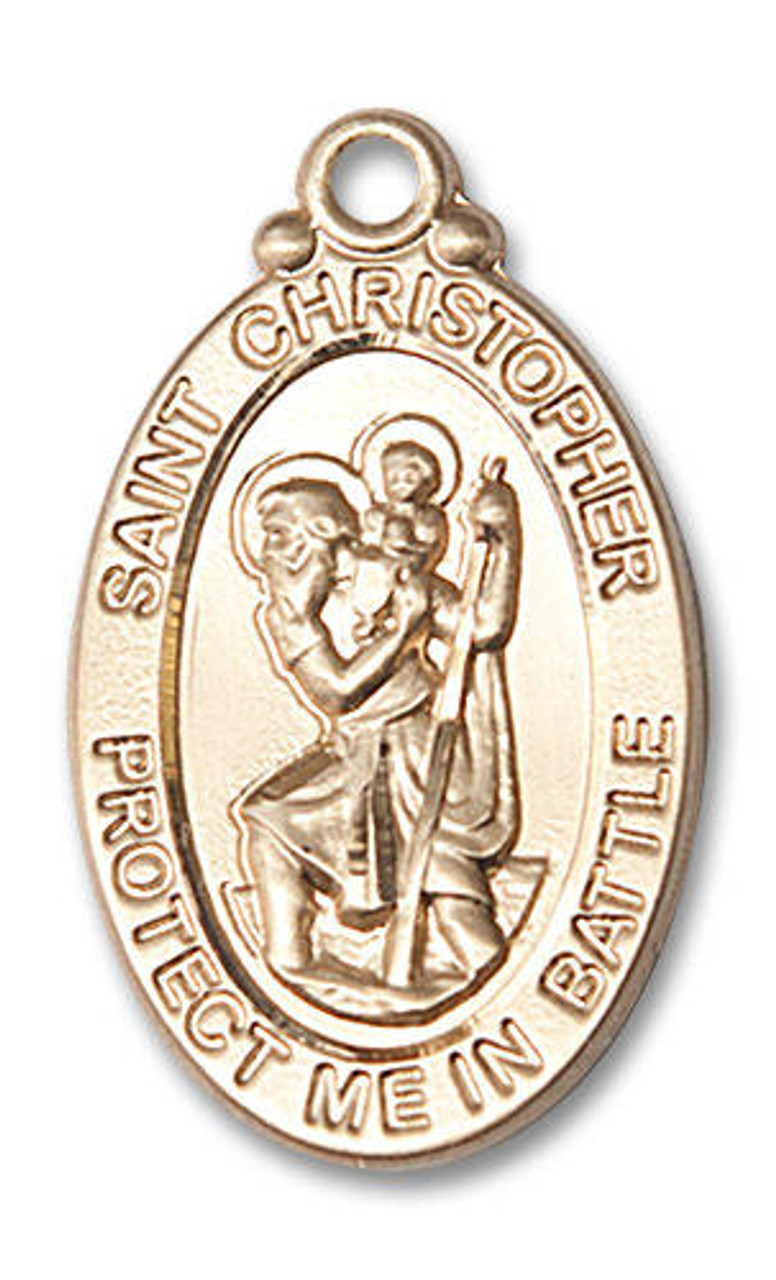 Large saint christopher medal Clearance