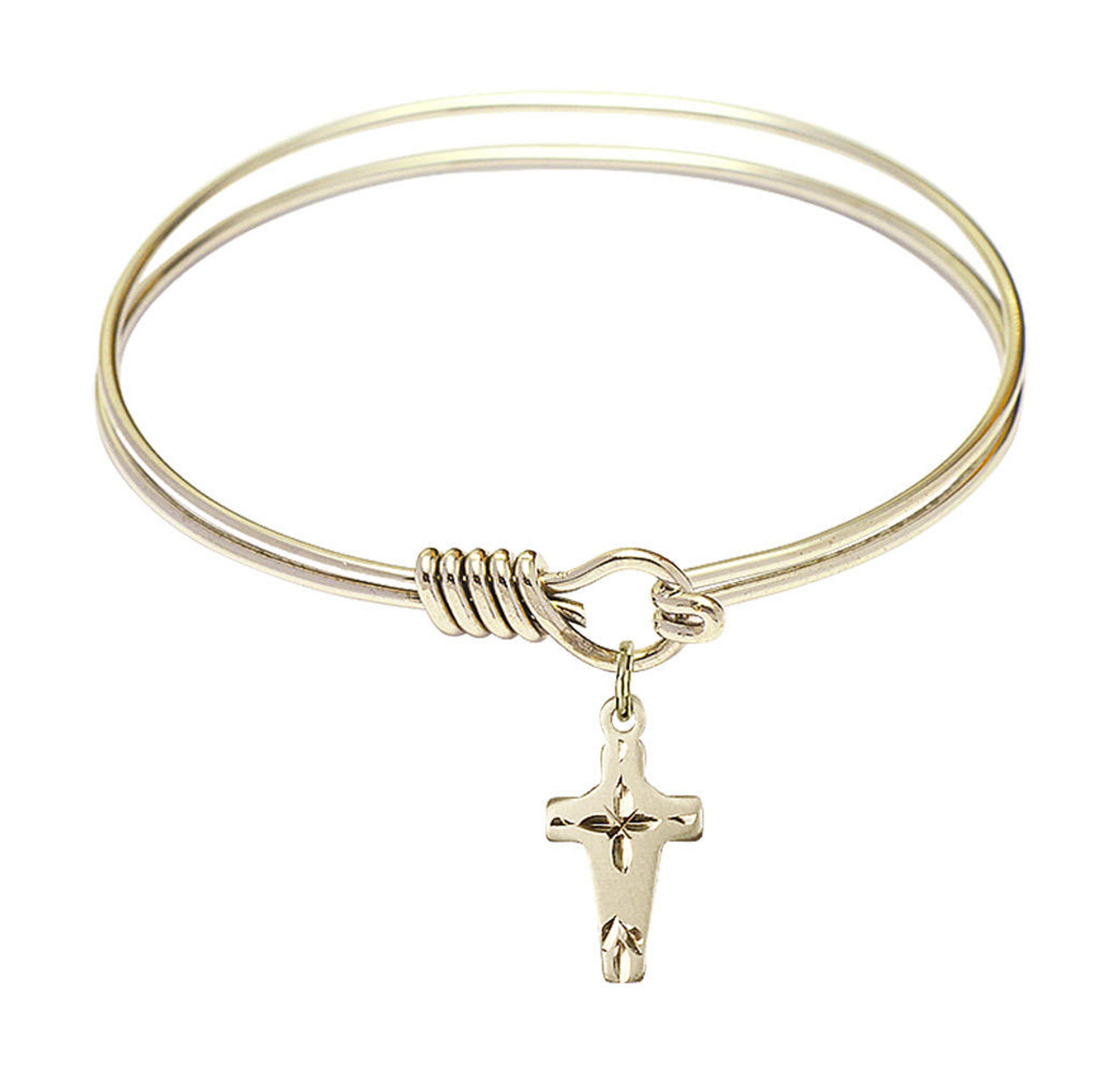 East West Pave Diamond Cross Bangle – Bailey's Fine Jewelry