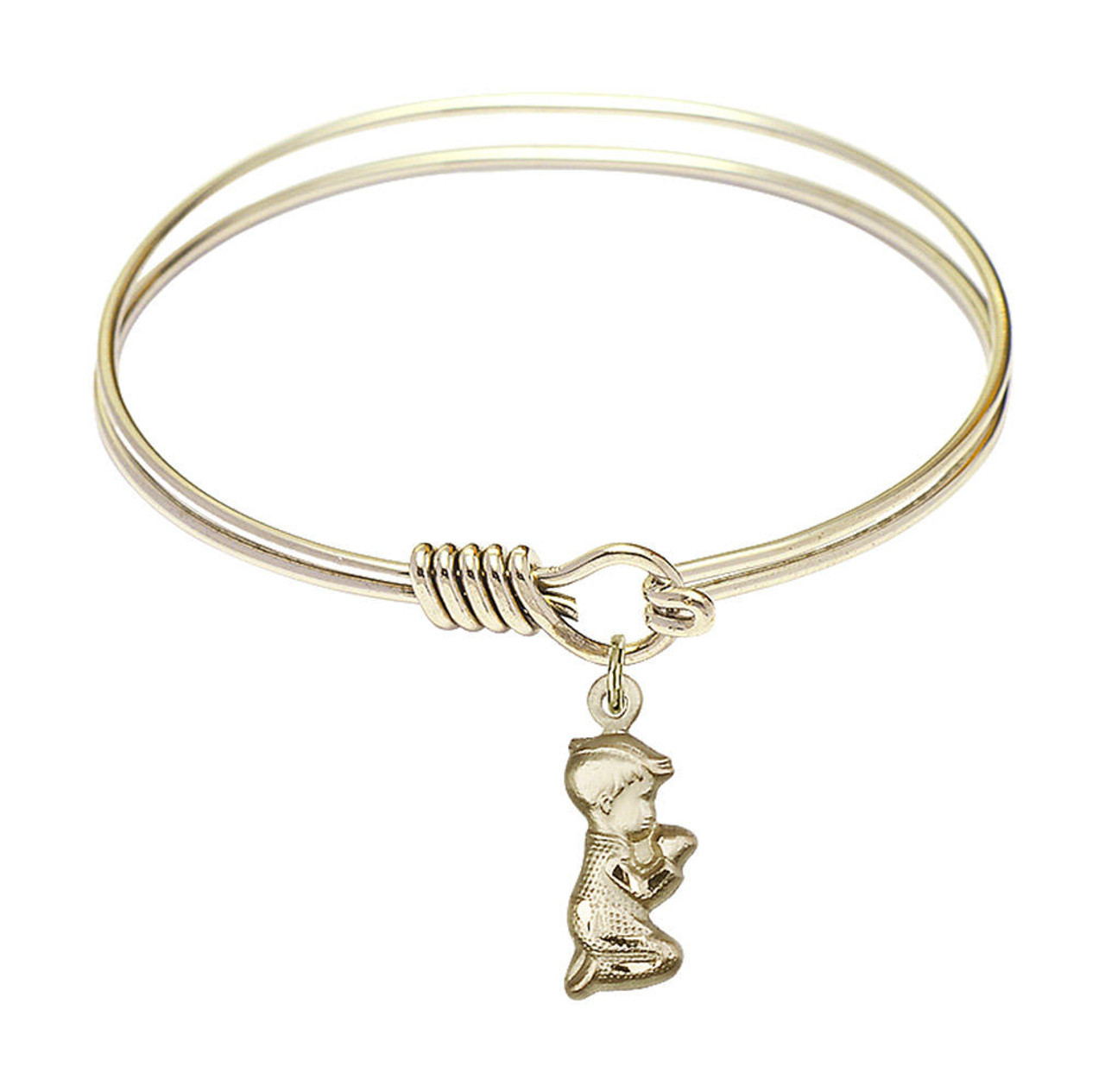 Lyla Baby Name Bracelet with Birth Flower in 18K Gold Vermeil - MYKA