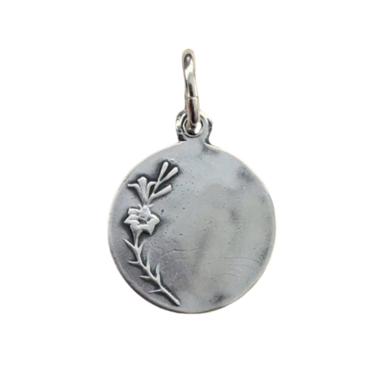 St. Cecilia Medal - Sterling Silver 1/2