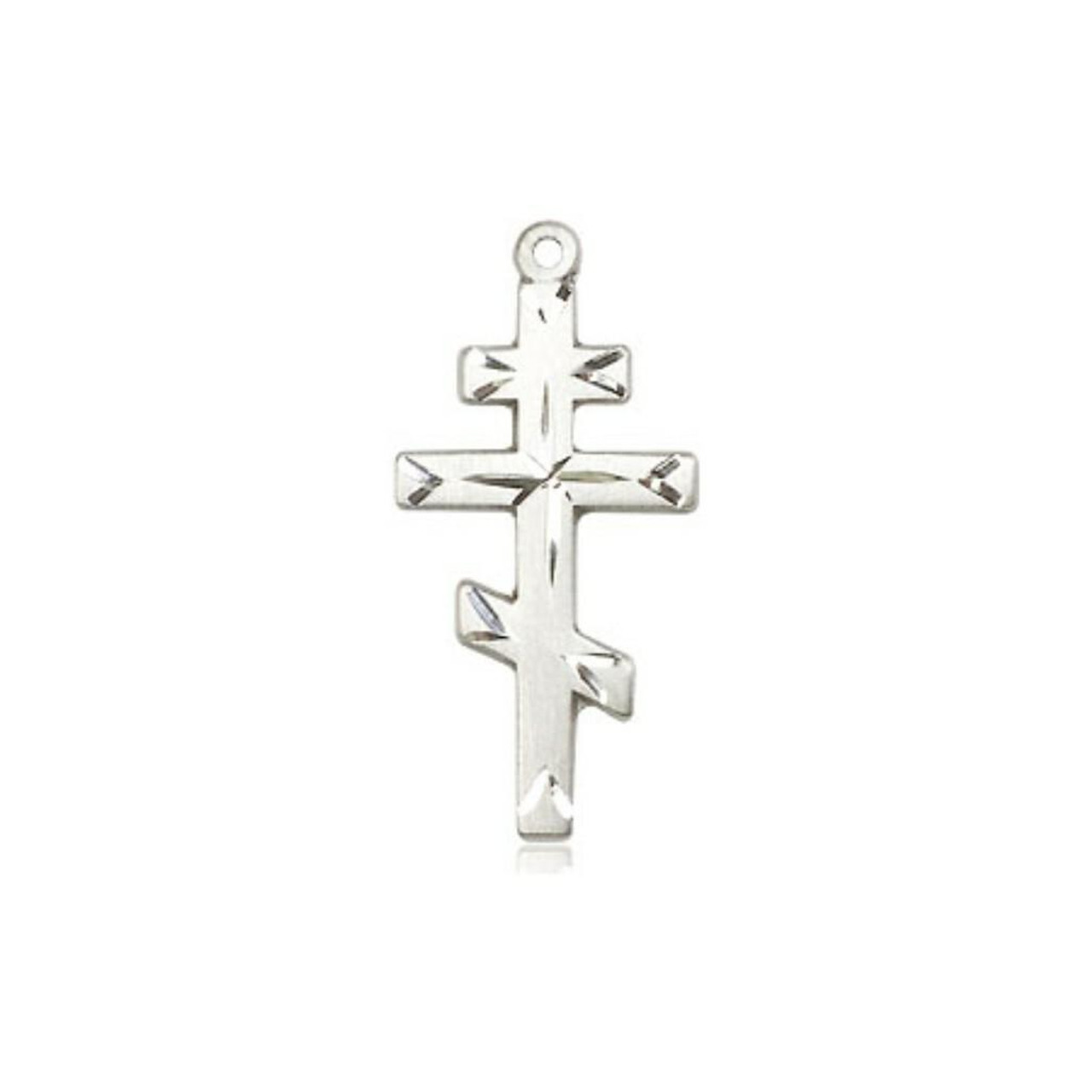 Orthodox Cross Pendant - Sterling Silver 3/4