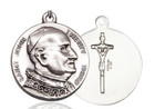 Pope St John XXIII Medal - Sterling Silver 1 x 7/8 Round Pendant 1008SS Pope St John XXIII Medal - Sterling Silver 1 x 7/8 Round Pendant 1008SS