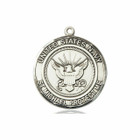 St Michael Navy Medal - Sterling Silver Round Pendant 2 Sizes St Michael Navy Medal - Sterling Silver Round Pendant 2 Sizes