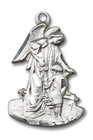 Guardian Angel Pendant - Sterling Silver 7/8 x 1/2 1251SS Guardian Angel Pendant - Sterling Silver 7/8 x 1/2 1251SS