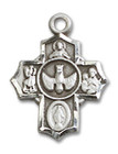 Confirmation 5-Way Medal Charm - Sterling Silver Pendant 3190SS Confirmation 5-Way Medal Charm - Sterling Silver Pendant 3190SS