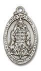 Jewish Protection Medal - Sterling Silver 1 1/8 x 5/8 Oval Pendant 4143SS Jewish Protection Medal - Sterling Silver 1 1/8 x 5/8 Oval Pendant 4143SS
