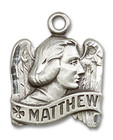 St Matthew Angel Wings Pendant - Sterling Silver 5/8 x 1/2 4210SS St Matthew Angel Wings Pendant - Sterling Silver 5/8 x 1/2 4210SS