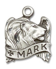 Lion of St Mark Pendant - Sterling Silver 5/8 x 1/2 4211SS