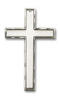 Simple Pectoral Cross Pendant - Sterling Silver 3 x 1 3/4 5636SS Simple Pectoral Cross Pendant - Sterling Silver 3 x 1 3/4 5636SS