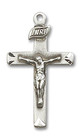Crucifix Pendant - Sterling Silver 7/8 x 1/2 5668SS