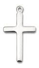 Simple Cross Pendant - Sterling Silver 7/8 x 1/2 5670SS Simple Cross Pendant - Sterling Silver 7/8 x 1/2 5670SS