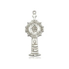 Large Monstrance Pendant - Sterling Silver 1 x 3/8 5945SS Large Monstrance Pendant - Sterling Silver 1 x 3/8 5945SS