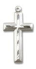 Large Cross Pendant - Sterling Silver 1 1/8 x 1/2 6000SS Large Cross Pendant - Sterling Silver 1 1/8 x 1/2 6000SS