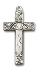 Embellished Large Cross Pendant - Sterling Silver 1 x 1/2 6009SS Embellished Large Cross Pendant - Sterling Silver 1 x 1/2 6009SS