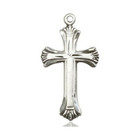 Embellished Large Cross Pendant - Sterling Silver 1 1/8 x 5/8 6013SS Embellished Large Cross Pendant - Sterling Silver 1 1/8 x 5/8 6013SS
