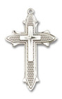 Embellished Cross On Cross Pendant - Sterling Silver 7/8 x 1/2 6058SS Embellished Cross On Cross Pendant - Sterling Silver 7/8 x 1/2 6058SS