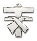 Franciscan Cross Pendant - Sterling Silver 1 3/8 x 1 1/4 6073SS Franciscan Cross Pendant - Sterling Silver 1 3/8 x 1 1/4 6073SS