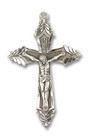 Extra Large Embellished Crucifix Pendant - Sterling Silver 1 7/8 x 1 1/8 6076SS Extra Large Embellished Crucifix Pendant - Sterling Silver 1 7/8 x 1 1/8 6076SS