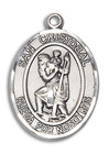 San Cristobal Medal - Sterling Silver Oval Pendant 2 Sizes San Cristobal Medal - Sterling Silver Oval Pendant 2 Sizes