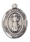 San Francisco Medal - Sterling Silver Oval Pendant 2 Sizes San Francisco Medal - Sterling Silver Oval Pendant 2 Sizes