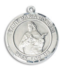 St Maria Goretti Medal - Sterling Silver Round Pendant 2 Sizes St Maria Goretti Medal - Sterling Silver Round Pendant 2 Sizes