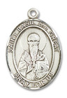 St Basil The Great Medal - Sterling Silver Oval Pendant 3 Sizes