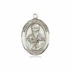 St Alexander Sauli Medal - Sterling Silver Oval Pendant 3 Sizes St Alexander Sauli Medal - Sterling Silver Oval Pendant 3 Sizes