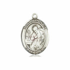 St Alphonsus Medal - Sterling Silver Oval Pendant 3 Sizes