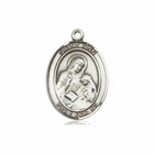 St Ann Medal - Sterling Silver Oval Pendant 3 Sizes St Ann Medal - Sterling Silver Oval Pendant 3 Sizes