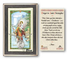St Christopher Medal With Prayer Card - Sterling Silver 1 x 3/4 Oval Pendant PC7022SS St Christopher Medal With Prayer Card - Sterling Silver 1 x 3/4 Oval Pendant PC7022SS