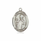 St Austin Medal - Sterling Silver Oval Pendant 3 Sizes St Austin Medal - Sterling Silver Oval Pendant 3 Sizes
