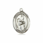 St Bernadette Medal - Sterling Silver Oval Pendant 3 Sizes