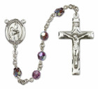 St Bernadette Sterling Silver Rosary - 16 Color Options 8017/0644