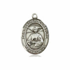 St Catherine Laboure Medal - Sterling Silver Oval Pendant 3 Sizes St Catherine Laboure Medal - Sterling Silver Oval Pendant 3 Sizes